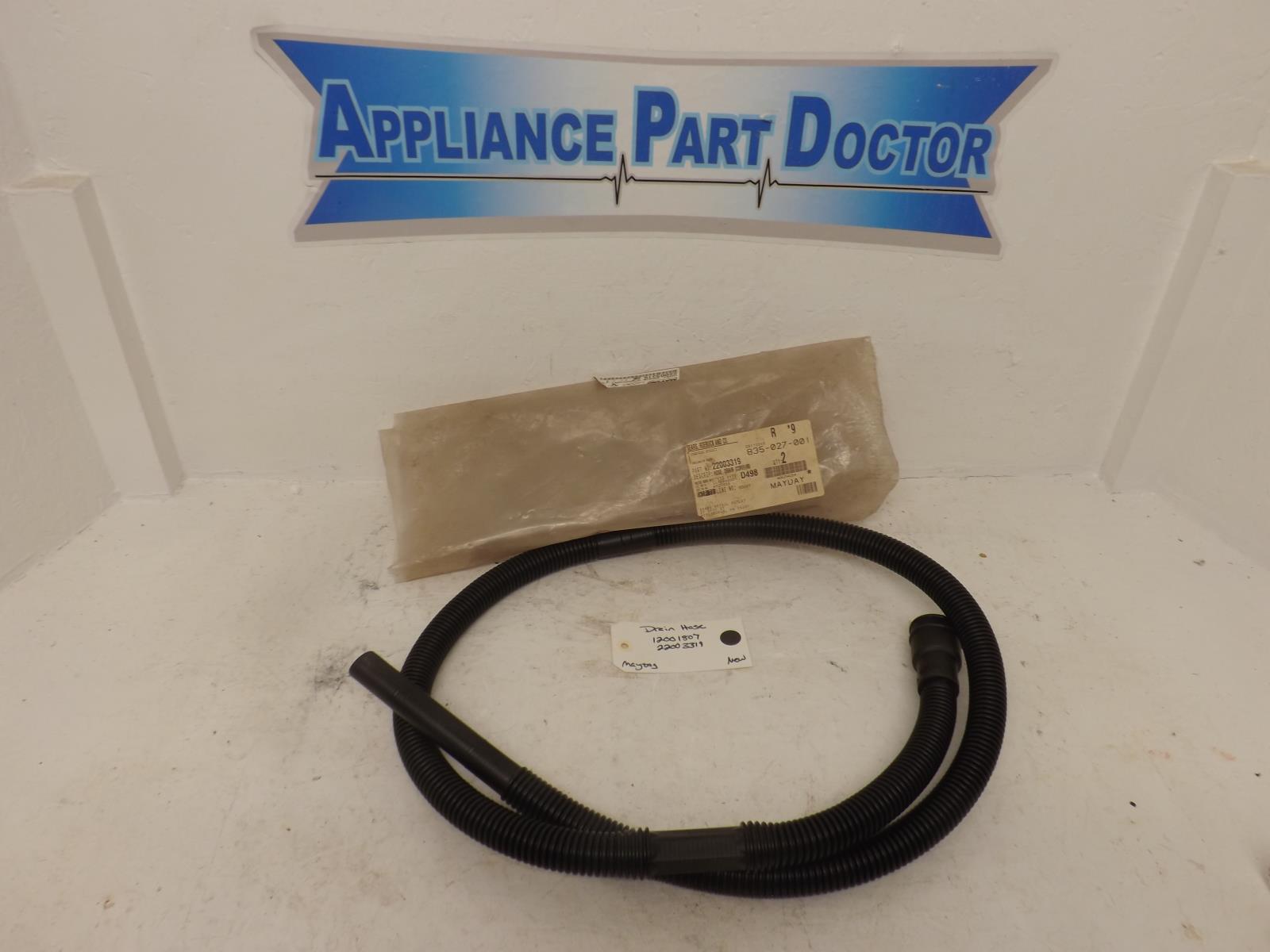 Maytag Washer 12001807 22003319 Drain Hose New OEM Maytag Washer 12001807 22003319 Drain Hose New OEM